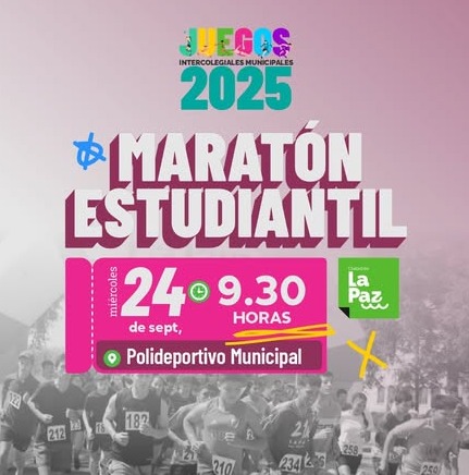 Este miércoles se corre la Maratón Estudiantil